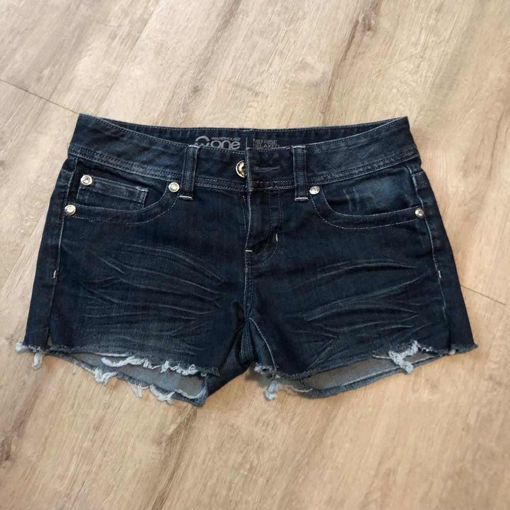 Warehouse Dark Blue Jean Shorts